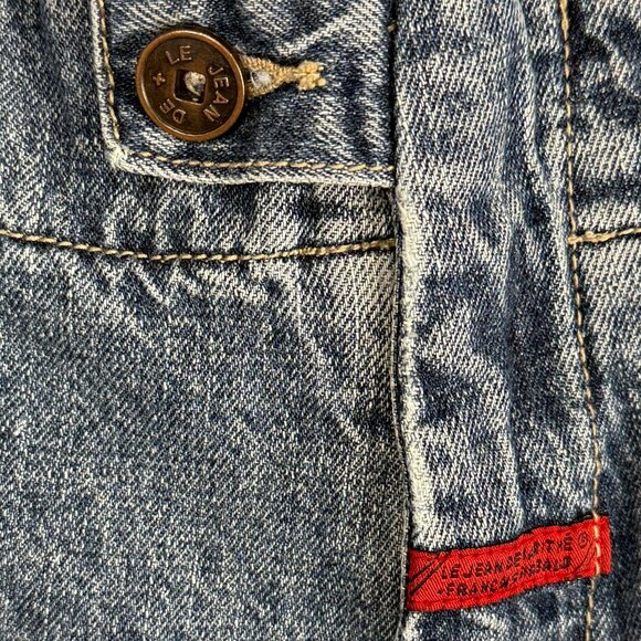 Vintage Le Jean De Marine Francois Giroud Denim Cargo Pants Y2k Street Style 38M - Picture 5 of 9